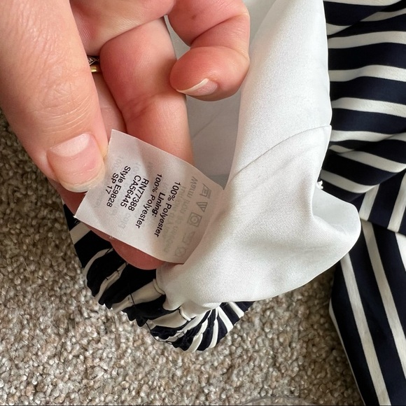 J. Crew Factory Pull-On Nautical Striped Skirt with Gathering at the Waist - Picture 11 of 11